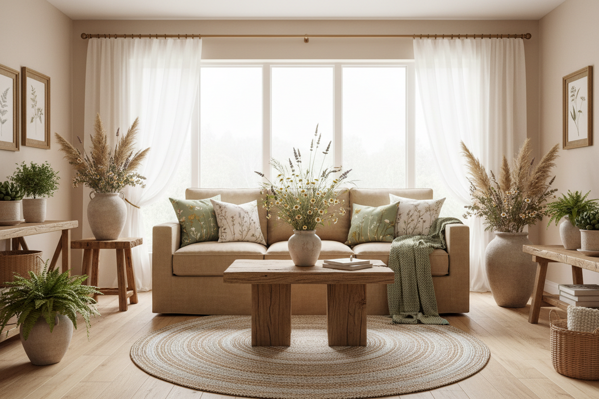 How to Create a Cozy Meadow-Inspired Living Space