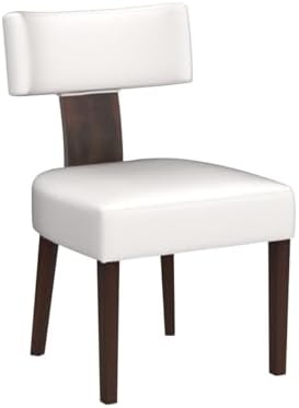 HNY Set of 4 Mid Century Modern Dining Chairs, Farmhouse Velvet Upholstered Accent Chair Curved Backrest Kitchen Chairs, with Hardwood Frame, Cream, Velvet-beige
