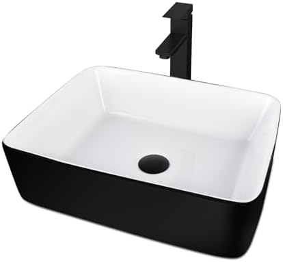 32" White Bathroom Vanity with Engineered Wood Marble Texture Top and 4 Drawers, Traditional Standing Pedestal Cabinet with Black and White Ceramic Sink