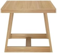 Plank+Beam Classic 72 Inch Dining Table, Rectangular, Blonde Wirebrush