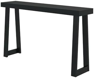Plank+Beam Classic Console Table, 56 Inch, Black