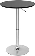 Modern Bar Table Height Adjustable Kitchen Dining Table Round Pub Table Counter Table Bar Top Table Tall Table Hydraulic Dining Room Home Kitchen Table