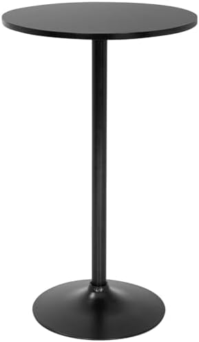 FDW | Bar Table | 40 Inch | Black | Fixed Height Round Table