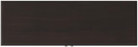 SIMPLIHOME Connaught 46" Solid Wood Tall Cabinet in Dark Chestnut Brown