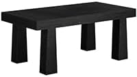 Tribesigns 63 Inch Dining Table for 4-6 People,Wooden Kitchen Table (Black)