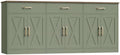 HOSTACK 71" W Kitchen Sideboard Buffet Cabinet with Storage, Green/Brown