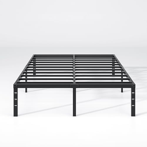 NEW JETO Metal Bed Frame,Queen Size Bed Frame with Storage Space,12 Inch