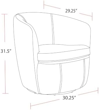 Parker Living Barolo - Steamboat Ice 100% Italian Leather Swivel Club Chair
