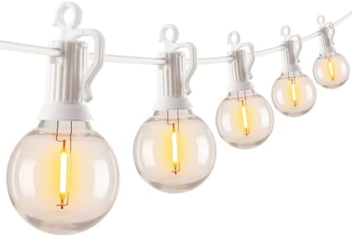 Brightown Outdoor String Lights, 29FT G40 LED IP65 Waterproof Patio Lights
