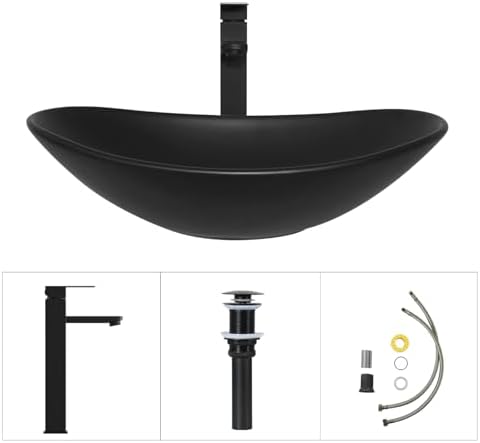 32 Inches White Bathroom Vanity with Marble Texture Top and 4 Drawers, Modern Standing Pedestal Cabinet with Black Boat Ceramic Sink