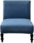Eco-Ancheng Armless Chair Slipcover Removable Armless Accent Chairs Covers Washable Armless Slipper Chair Slipcover Printed Armless Chair Furniture Protector Covers for Living Dining Room Hotel