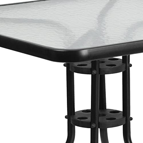 Flash Furniture 31.5 in Metal Square Table