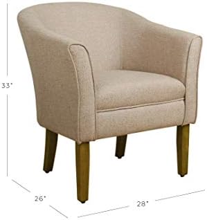 HomePop Barrel Accent Chair - Light Brown