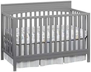 Oxford Baby Harper 4-in-1 Convertible Crib, Dove Gray, GreenGuard Gold Certified