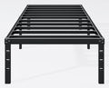Hafenpo 16 Inch Twin Bed Frame, Under Bed Storage, Black