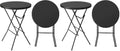 VINGLI 32" Cocktail Table, Folding Round Table Bar Height, High Top Table (Pack of 2)