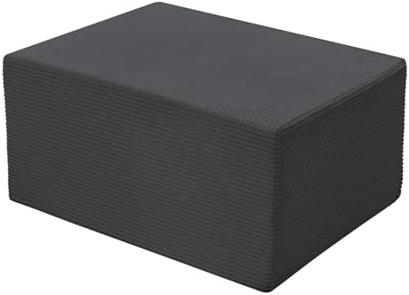 Ottoman for Cloud Sectional Boneless Couches Living Room, Modular Ottoman for Deep Seat Oversized Couch, Memory Foam Compressed Spineless Foot Rest for Bedroom Apartment Grey