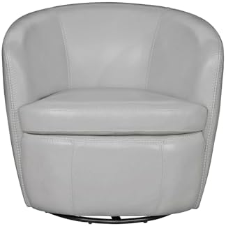 Parker Living Barolo - Steamboat Ice 100% Italian Leather Swivel Club Chair