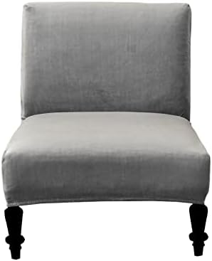 Eco-Ancheng Armless Chair Slipcover - Removable, Washable, Printed Covers for Living & Dining Room