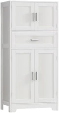 TEENFON Bathroom Storage Cabinet with Adjustable Shelf & Large Drawer