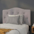EMMA + OLIVER Twin Button Tufted Headboard