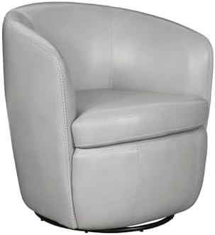 Parker Living Barolo - Steamboat Ice 100% Italian Leather Swivel Club Chair