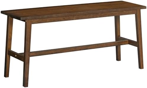 HOOBRO 39.3'' Bamboo Dining Bench, Farmhouse Kitchen Table Bench, Kitchen & Living Room Furniture, Easy to Assemble, Sturdy and Stable, Mocha MA03CD01G2