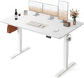 FEZIBO Standing Desk 63 × 28 Inch Electric Height Adjustable, White