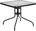 Flash Furniture 31.5 in Metal Square Table