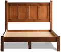 Grain Wood Furniture Shaker Solid Wood Panel Platform Bed, Queen Size, Cherry