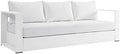 Modway Tahoe Aluminum Outdoor Patio Sofa in White White