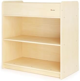 Foundations SafeStart Daycare Changing Table w/Built-in Shelving, Natural