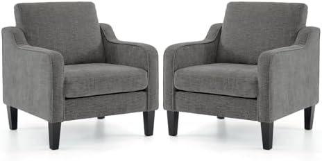 VINGLI Accent Chairs Set of 2, Modern Traditional Armchair for Living Room
