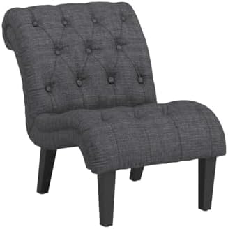 Mid Century Modern Accent Chair, Button Tufted Upholstered Chair