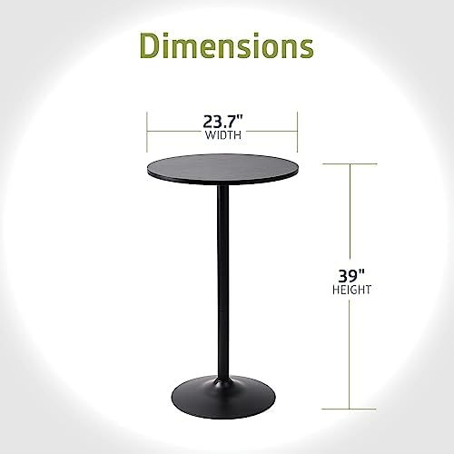 Pearington Pub Table, Jet Black, 4pk