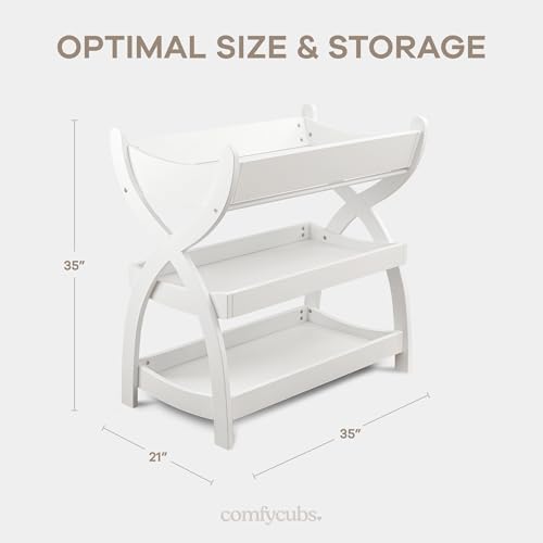 Comfy Cubs Baby Changing Table - Baby Change Table, White