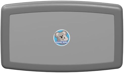 Koala Kare Surface-Mounted Horizontal Baby Changing Station, Model KB300-01 (Grey)