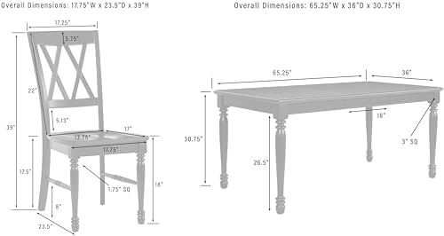 Crosley Furniture Shelby 7-Piece Dining Set