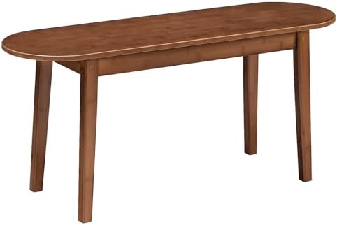 HOOBRO 39.4'' Dining Bench, Bamboo Entryway Bench, Farmhouse Kitchen Table Bench, Sturdy Dining Room Bench, Easy to Assemble, Wooden Bench for Living Room, Hallway, Bedroom, Bathroom, Mocha MA19CD01