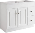 Design House Wyndham Bathroom Vanity, 36", White | , Freestanding, Traditional, Wood, Bath, 597237