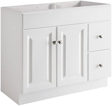 Design House Wyndham Bathroom Vanity, 36", White | , Freestanding, Traditional, Wood, Bath, 597237