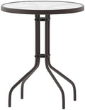 Flash Furniture 23.75 in Round Table, Bronze