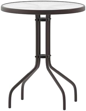 Flash Furniture 23.75 in Round Table, Bronze