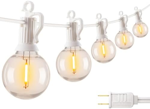 Brightown Outdoor String Lights, 69FT G40 LED IP65 Waterproof Patio Lights