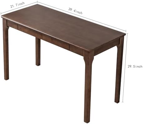 Solid Wood Desk with Drawers, Small Computer Desk for Small Spaces, Gaming Study Home Office Desks for Work, Student PC Desk for Bedroom, Escritorios para Cuartos