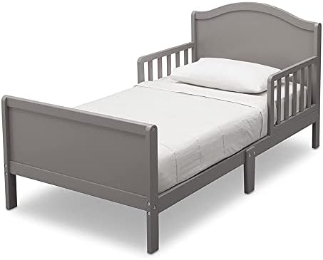 Delta Children Bennett Wood Toddler Bed - Greenguard Gold Certified, Grey