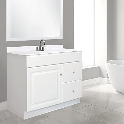 Design House Wyndham Bathroom Vanity, 36", White | , Freestanding, Traditional, Wood, Bath, 597229