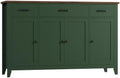 HORSTORS 55" W Buffet Cabinet with Storage, Kitchen Storage Cabinet, Green