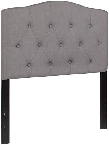 EMMA + OLIVER Twin Button Tufted Headboard