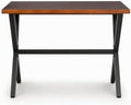 Bar Table, 55.2"L×41.3"H, Rectangular Console Table for Narrow Space, X-leg